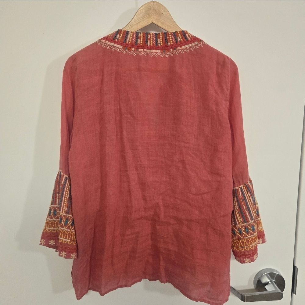 Johnny Was Workshop Tilly Flare Top - Picture 8 of 9